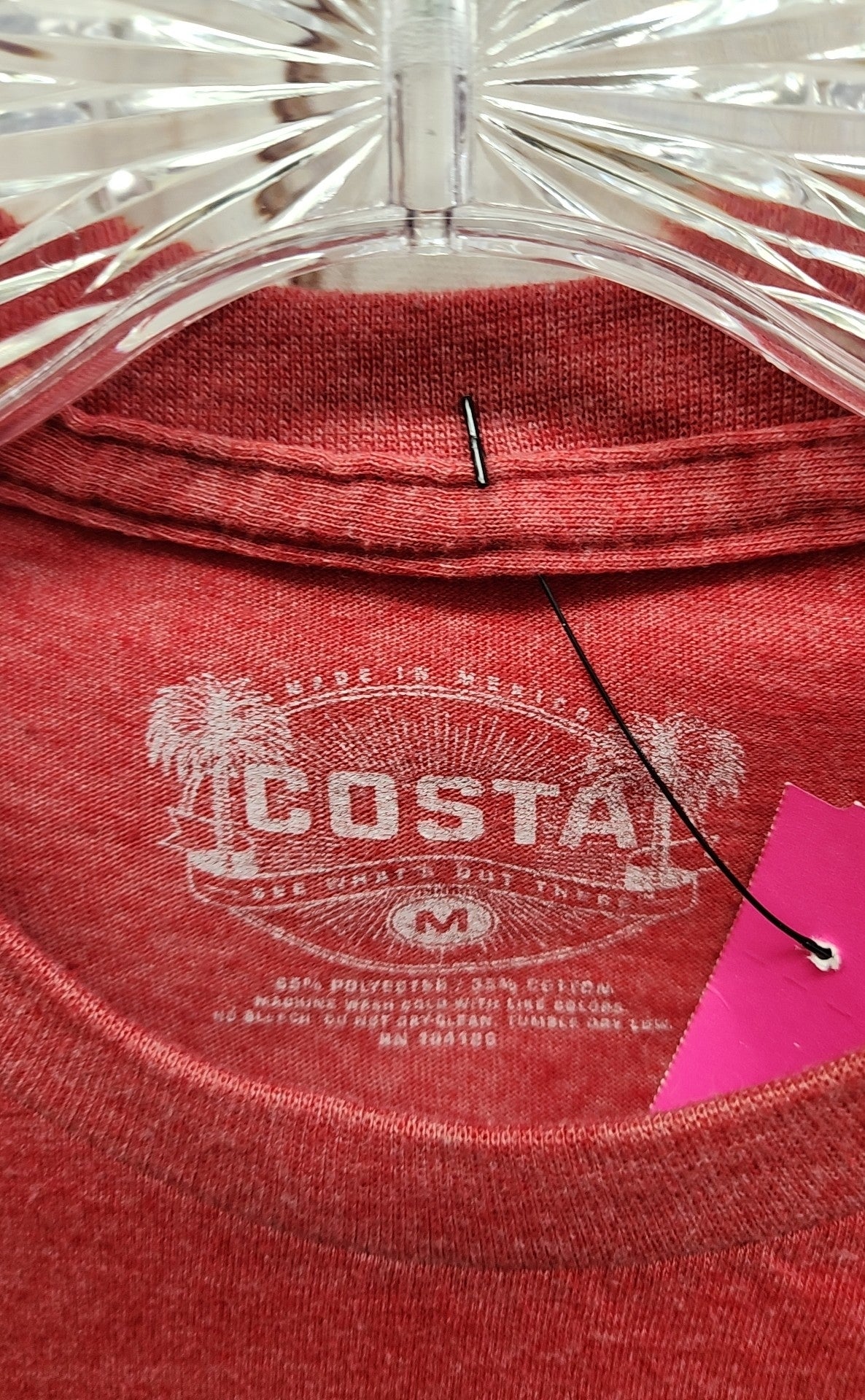 Costa Men's Size M Red Shirt