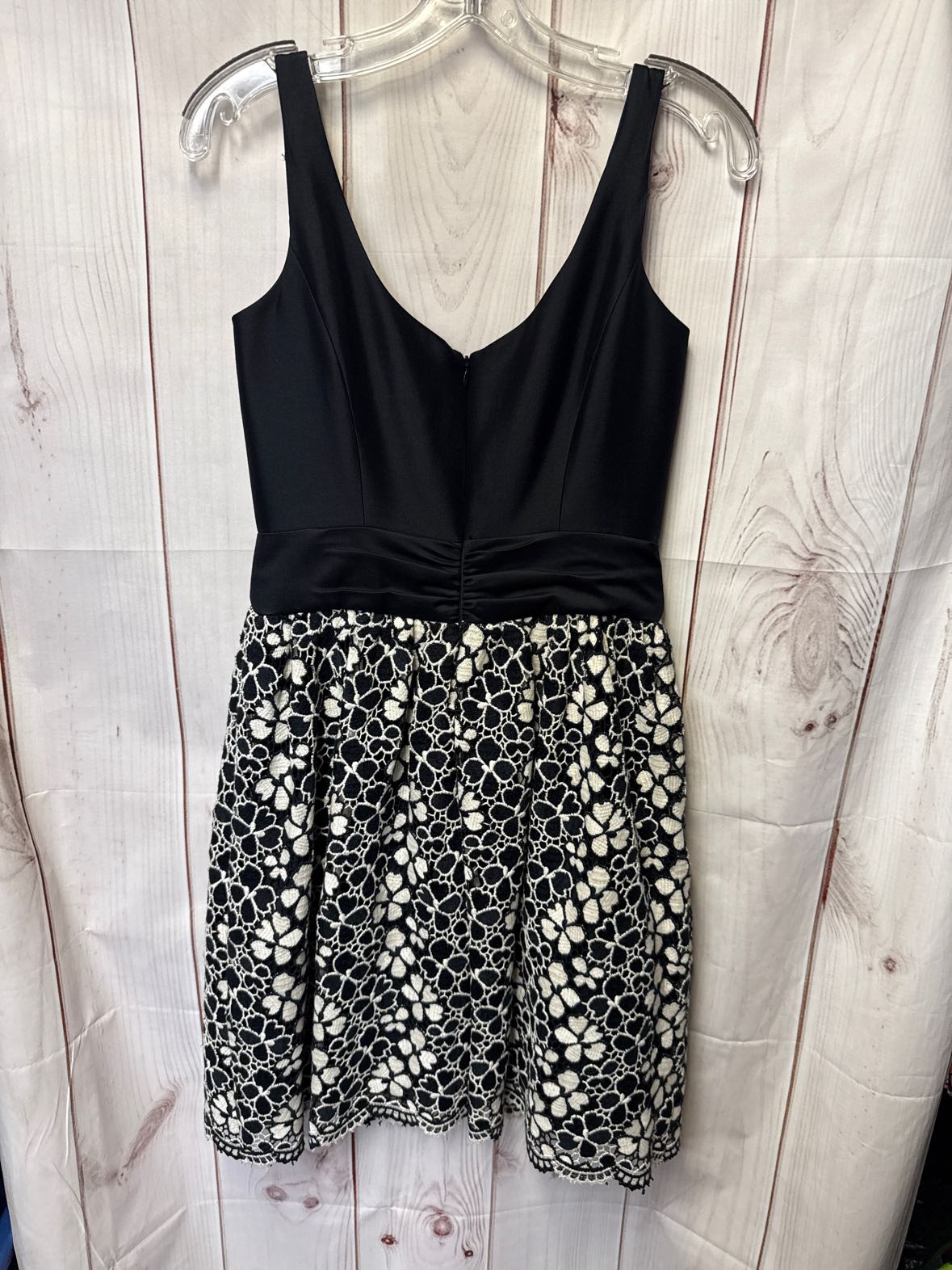 Milly Women's Size 2 Black & White Floral Dress