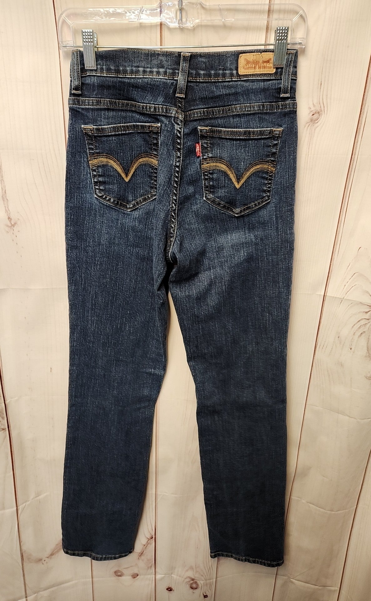 Levis Women's Size 27 (3-4) Black Jeans 512 Straight Leg