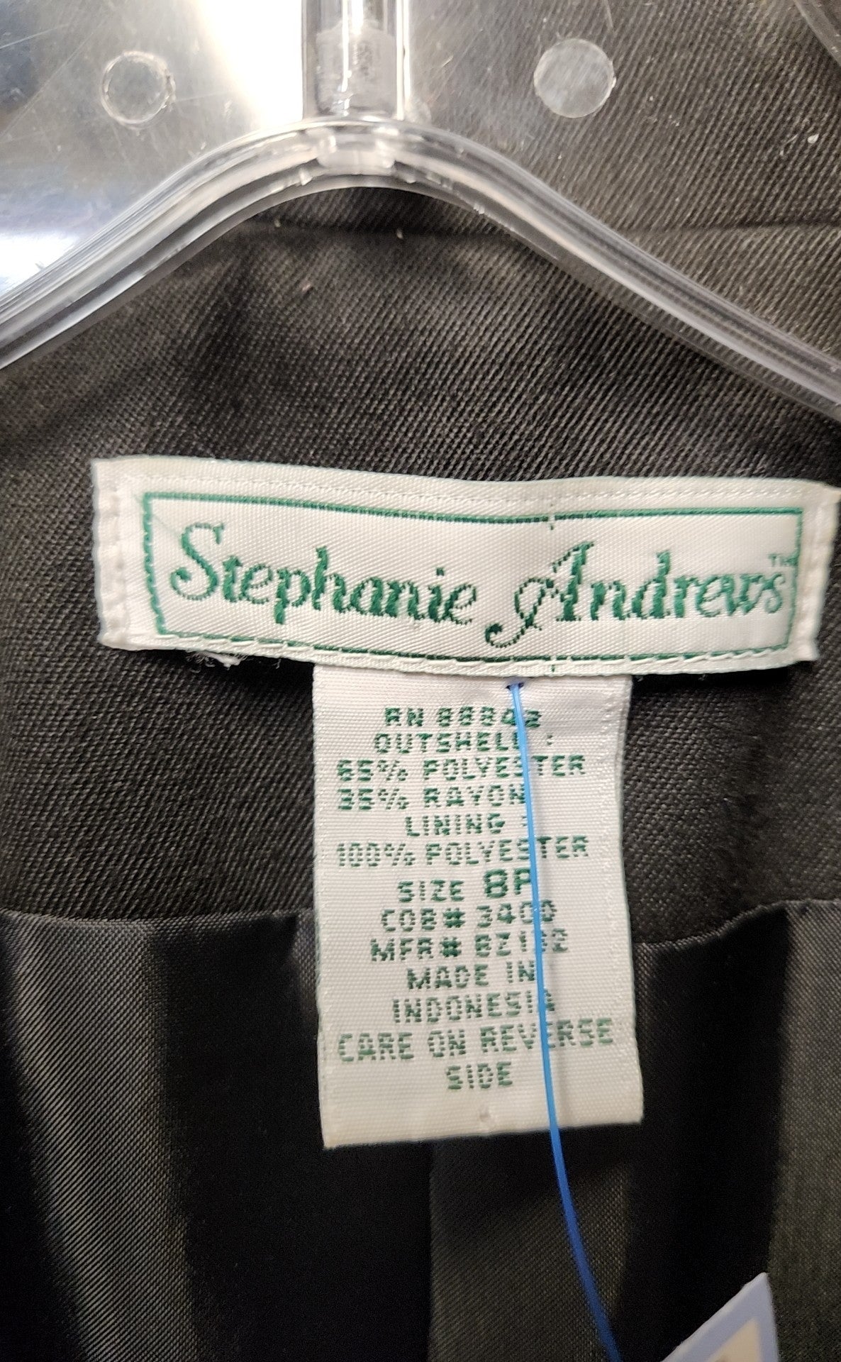 Stephanie Andrews Women's Size 8 Petite Black Jacket