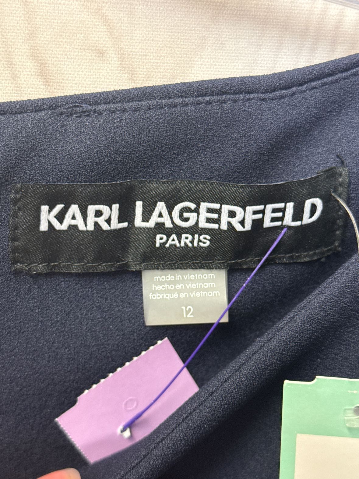 Karl Lagerfeld Women's Size 12 Navy Dress