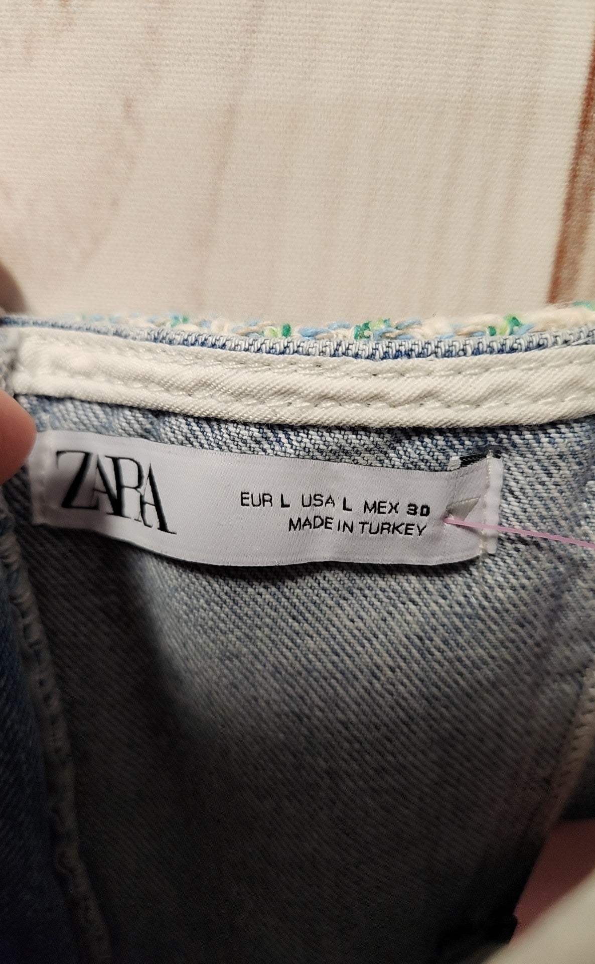 Zara Women's Size L Blue Sleeveless Top
