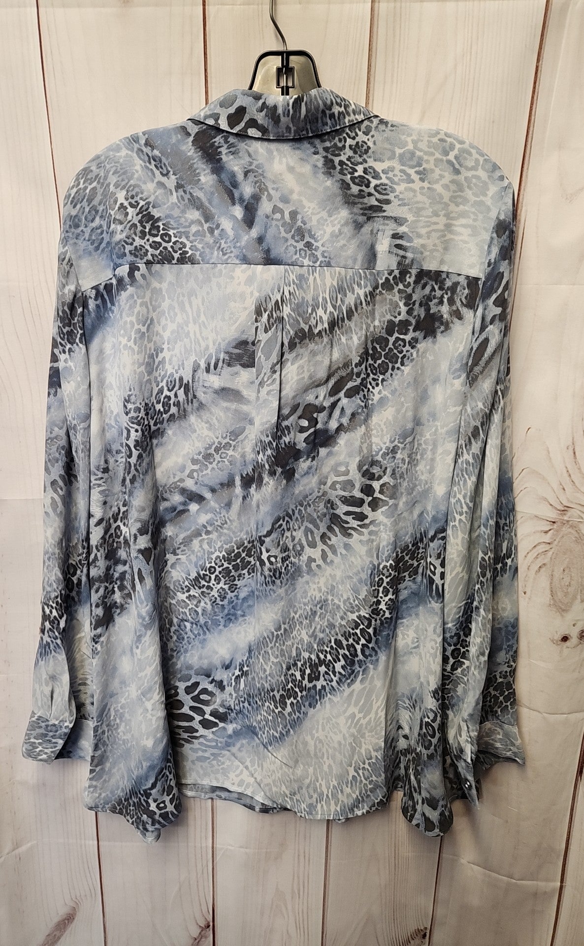 Chico's Women's Size 3 = US XL Blue Long Sleeve Top