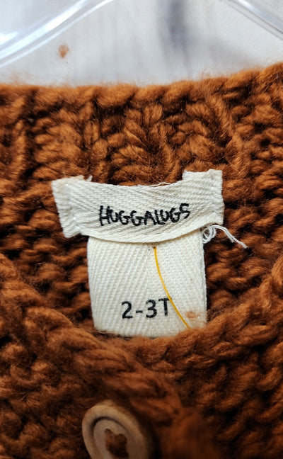Huggalugs Girl's Size 2/3 Brown Sweater