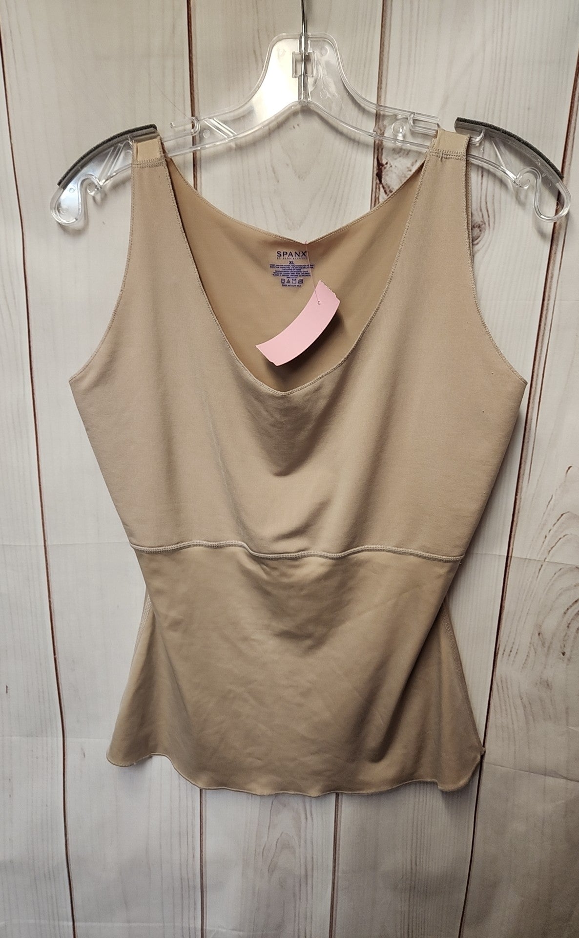 Spanx Women's Size XL Beige Sleeveless Top