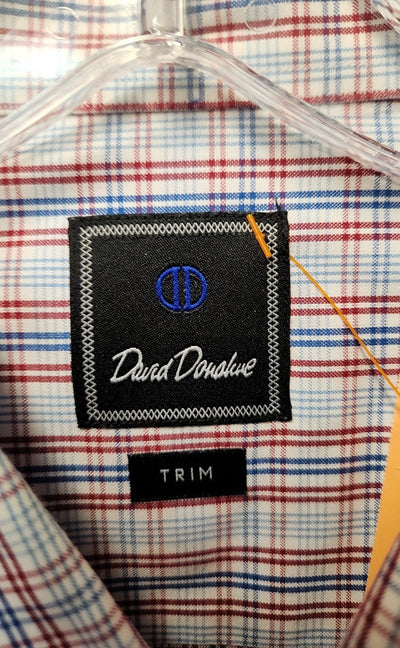 David Donahue Men's Size XL Blue Shirt