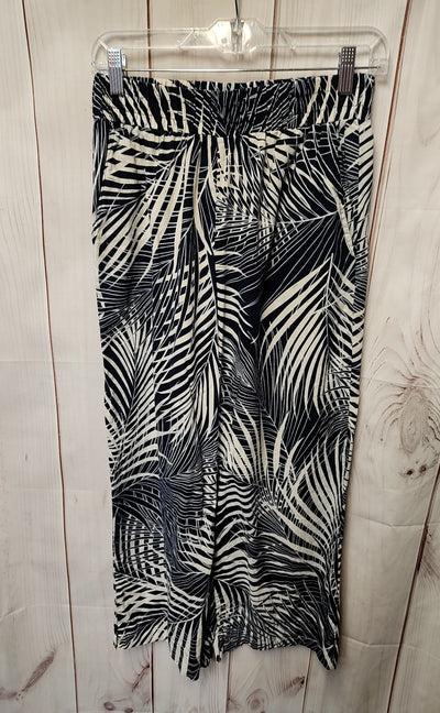 Panama Jack Women's Size S Navy Linen Blend Floral Pants