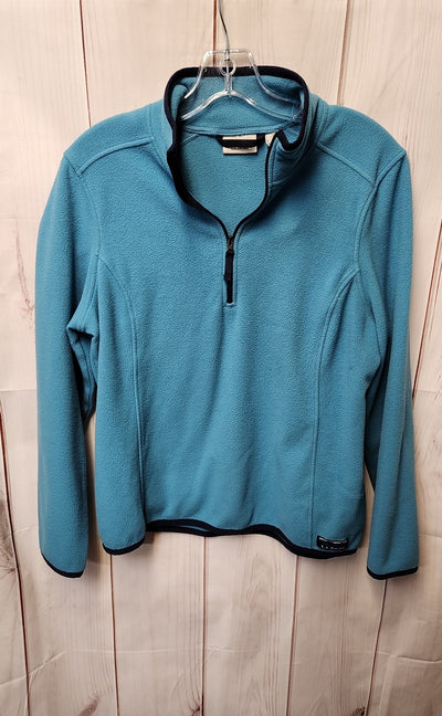 LL Bean Women's Size L Petite Blue Sweatshirt