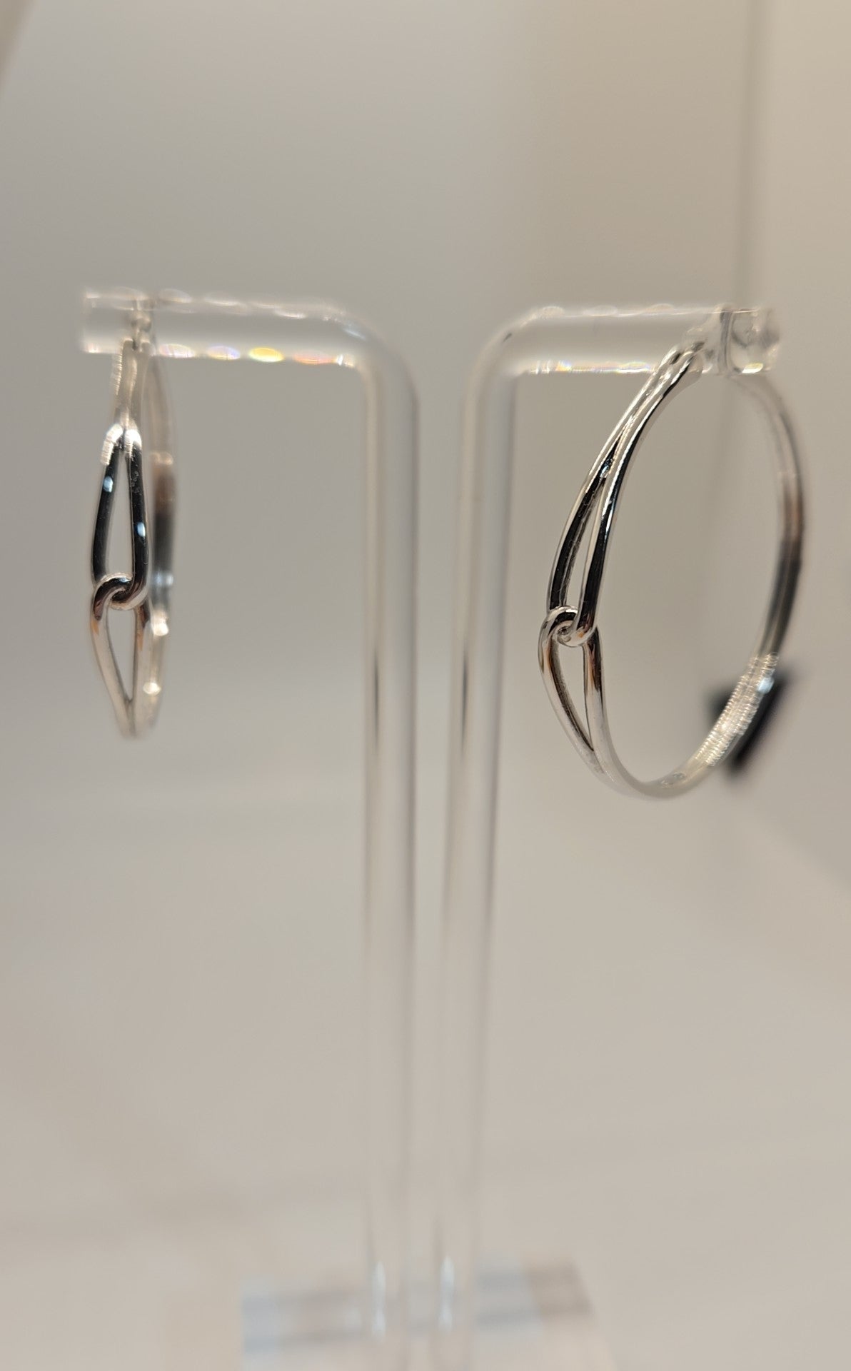 Kate Spade Silver Earrings - approx 1-1/4" - Hoops