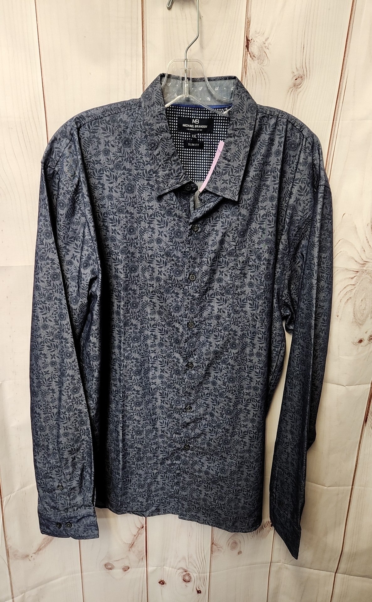 Michael Brandon Men's Size XXL Blue Shirt
