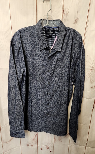 Michael Brandon Men's Size XXL Blue Shirt