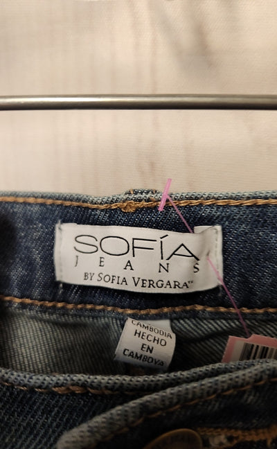 NWT Sofia Women's Size 27 (3-4) Blue Jeans Beatrix Relaxed Boyfriend
