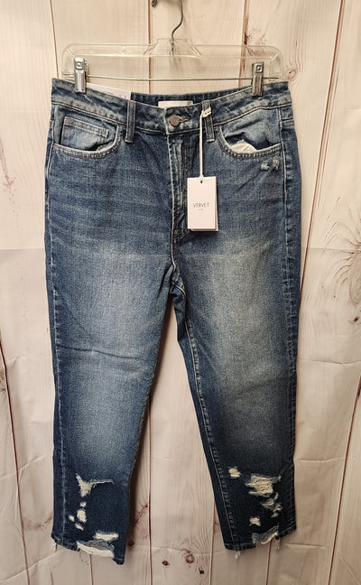 NWT Vervet Women's Size 29 (7-8) Blue Jeans Beverly Super High Rise