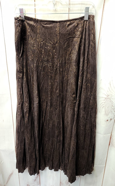 Chico's Women's Size 2 = US L Brown Skirt