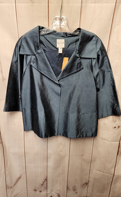 Kate Hill Women's Size 6 Petite Blue Cardigan