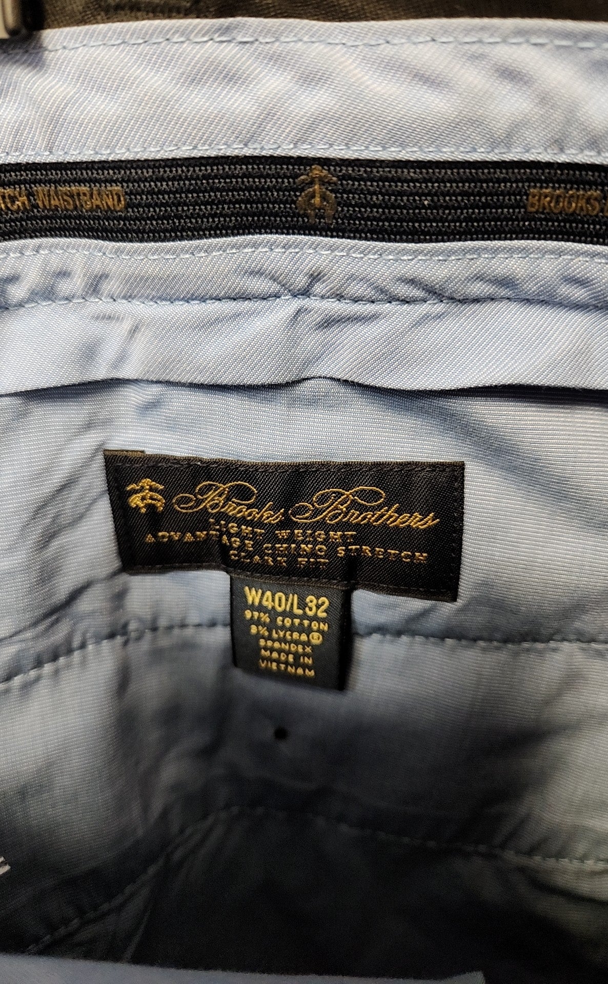 NWT Brooks Brothers Men's Size 40x32 Black Pants