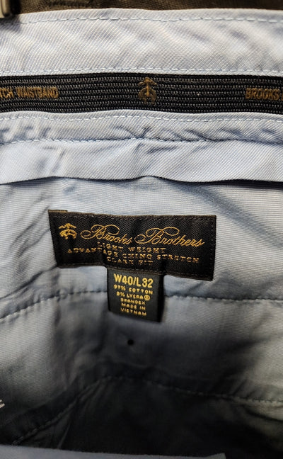 NWT Brooks Brothers Men's Size 40x32 Black Pants