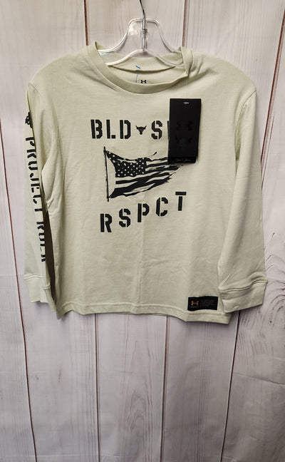 NWT Under Armour Boy's Size 10/12 Beige Shirt