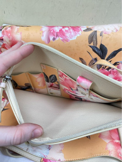 Multi-Color Floral Tote Bag w/ Pouch