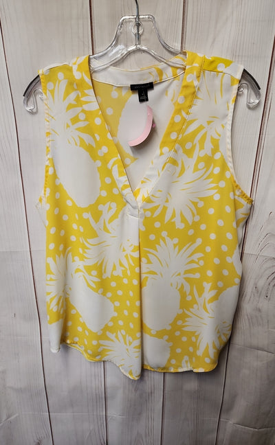 Ann Taylor Women's Size M Yellow Sleeveless Top