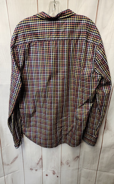 Bugatchi Men's Size XL Navy Shirt
