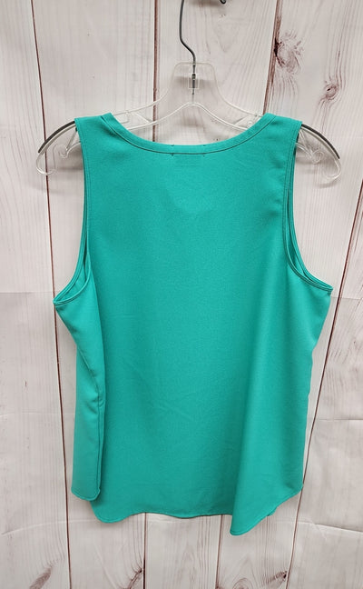 Van Heusen Women's Size L Turquoise Sleeveless Top