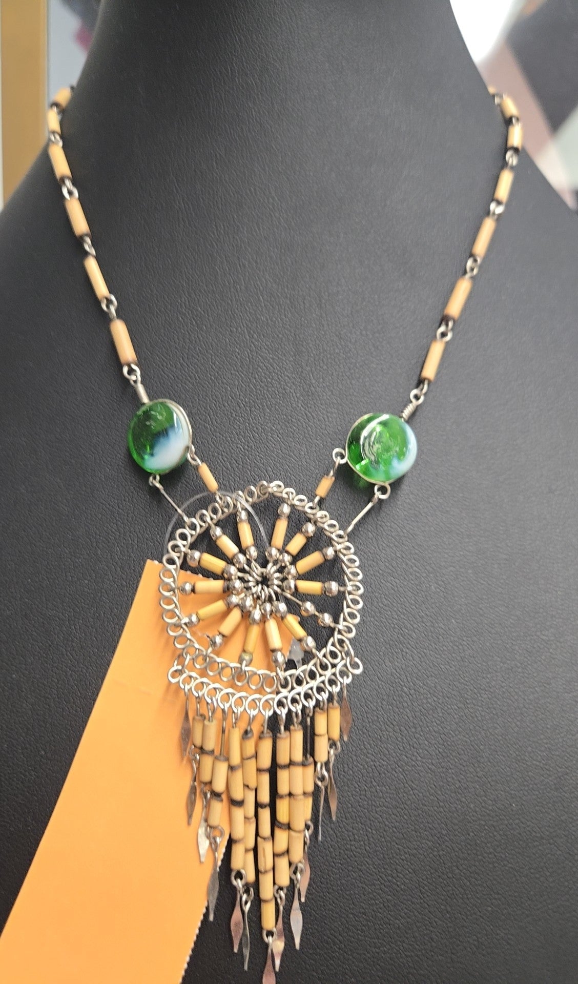 Tan Beaded Necklace
