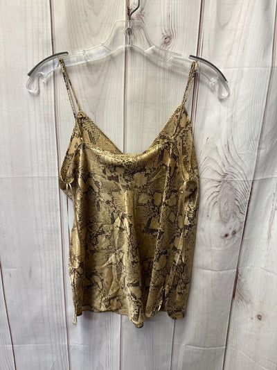 Banana Republic Women's Size M Brown Animal Print Sleeveless Top