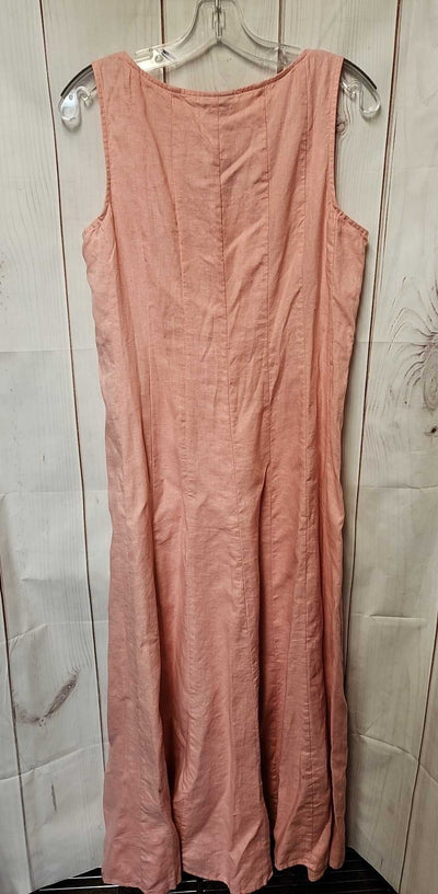 NWT J Jill Women's Size M Pink Linen Dress