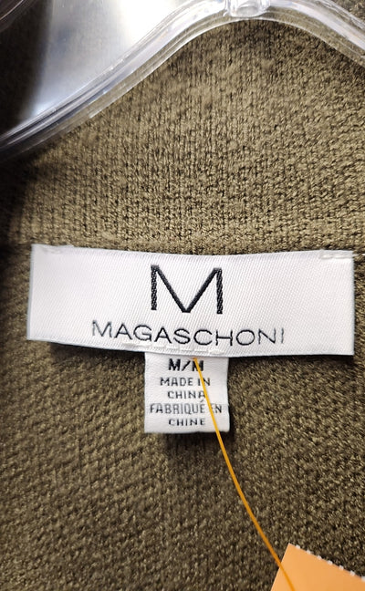 Magaschoni Women's Size M Olive Green Cardigan