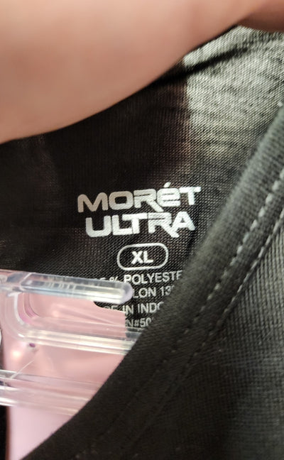 Moret Ultra Women's Size XL Black Short Sleeve Top