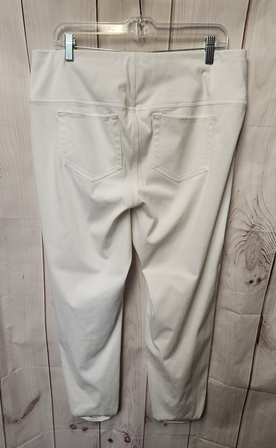 J Jill Wearever Collection Women's Size XL Tall White Pants