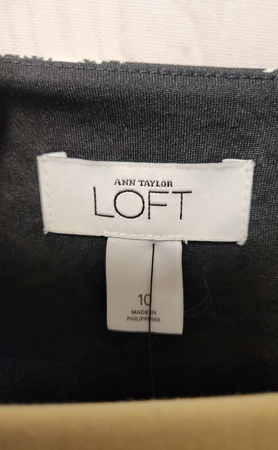 Loft Women's Size 10 Black & White Dress