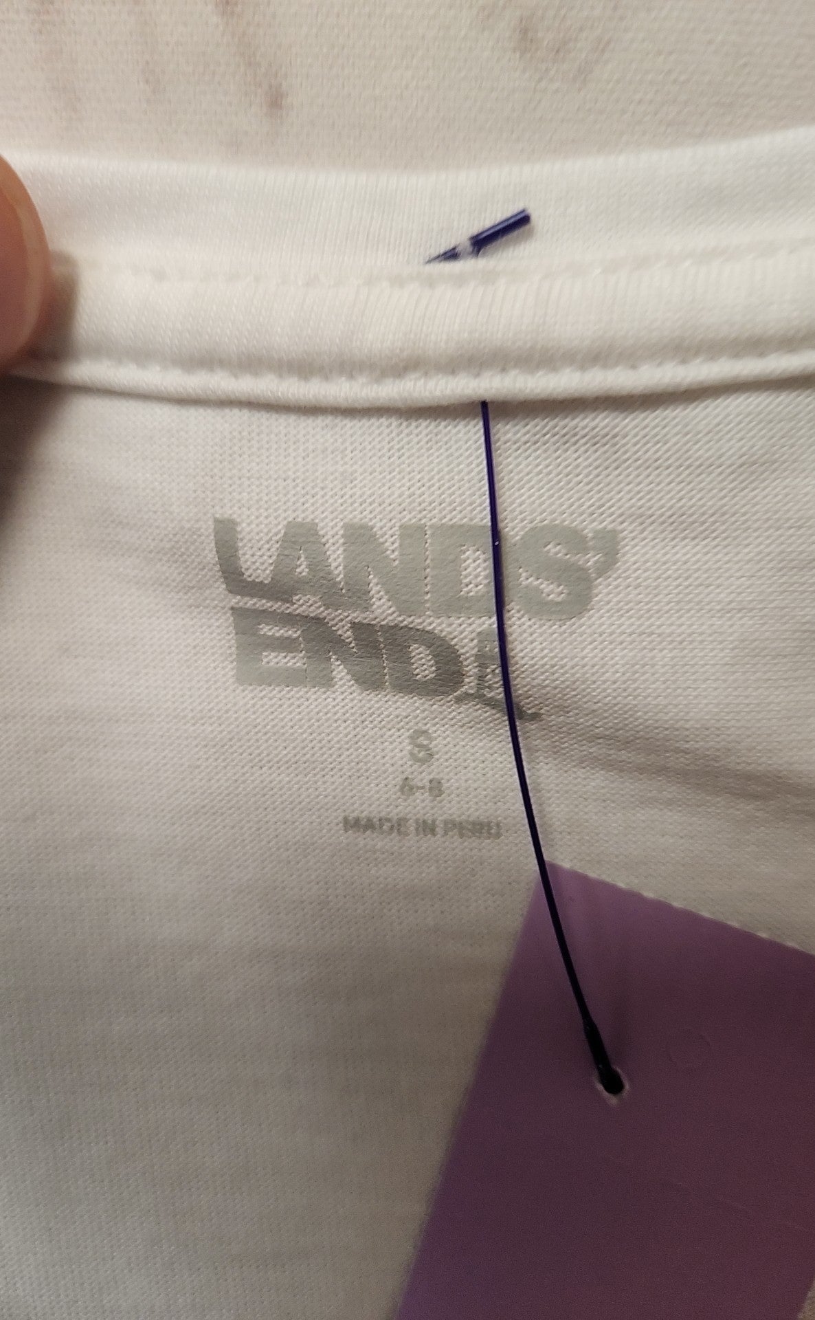 Lands End Women's Size S White Sleeveless Top