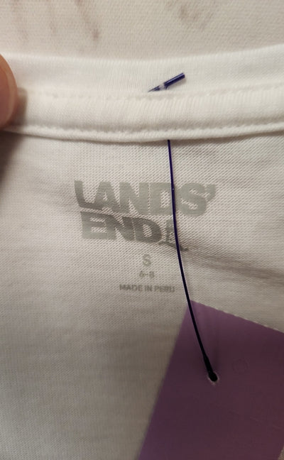 Lands End Women's Size S White Sleeveless Top