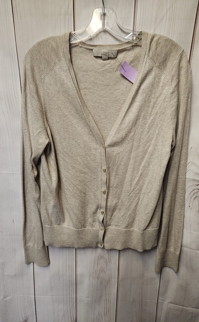 Loft Women's Size L Beige Cardigan