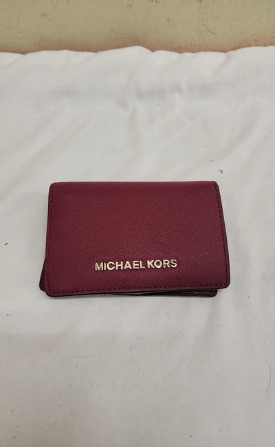 Michael Kors Red Leather Wallet