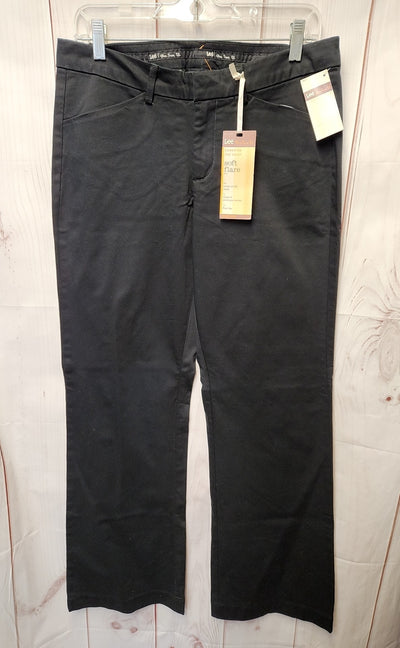 NWT Lee Women's Size 8 Black Pants Soft Flare Leg
