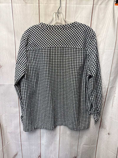 Vineyard Vines Women's Size XL White & Black Long Sleeve Top