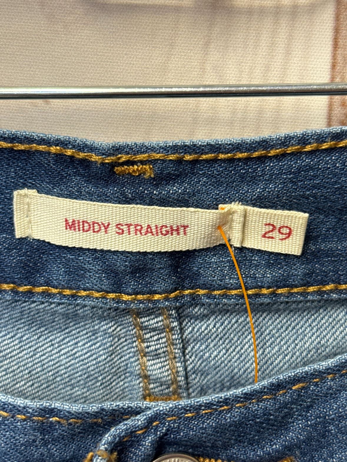 NWT Levis Women's Size 29 (7-8) Blue Jeans Middy Straight