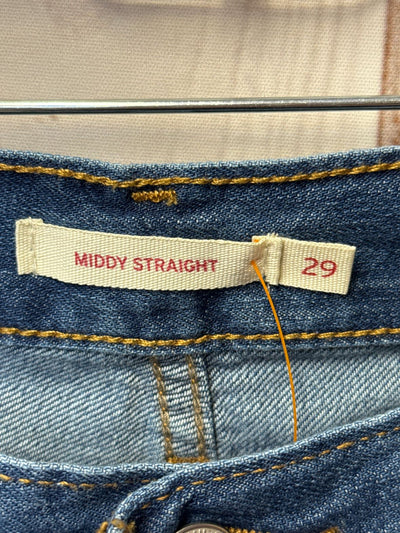 NWT Levis Women's Size 29 (7-8) Blue Jeans Middy Straight