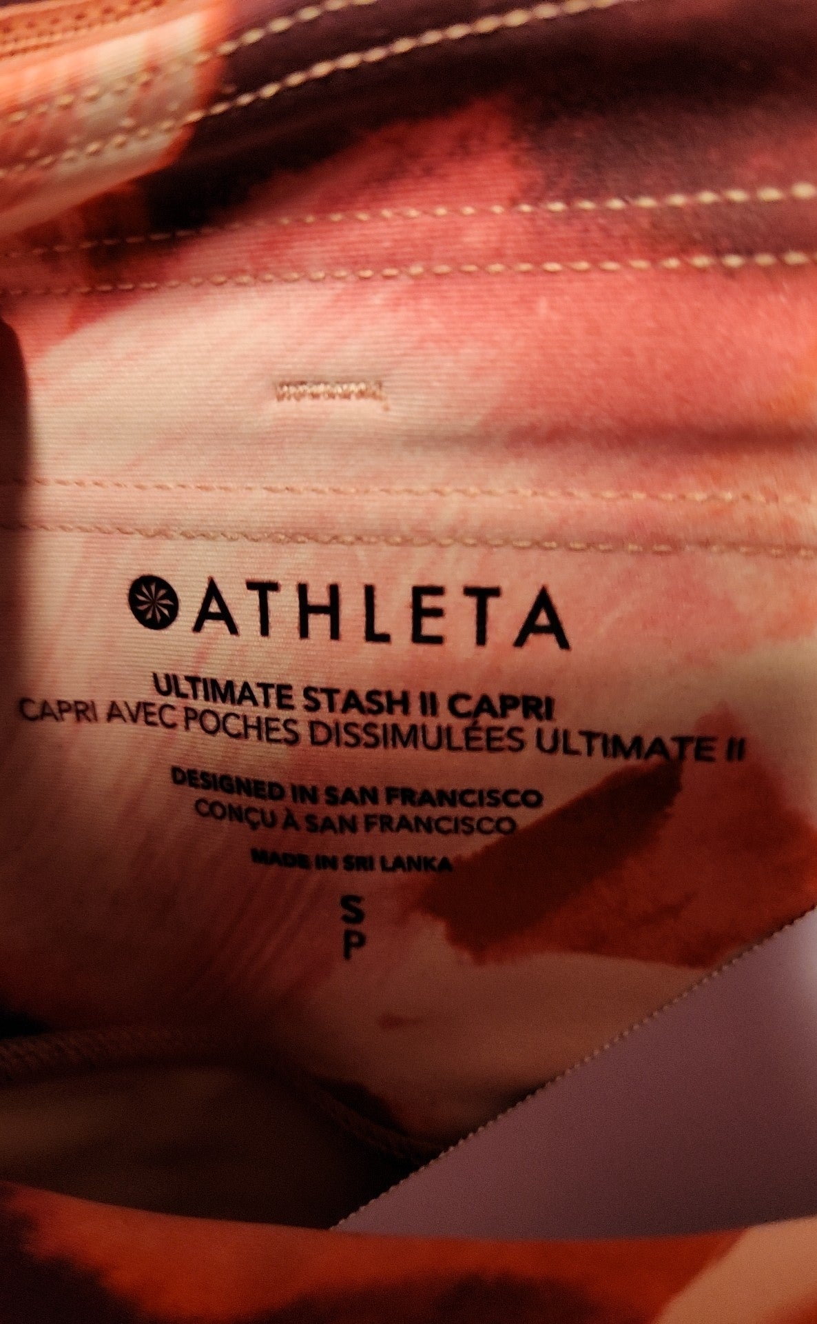 Athleta Women's Size S Pink Leggings