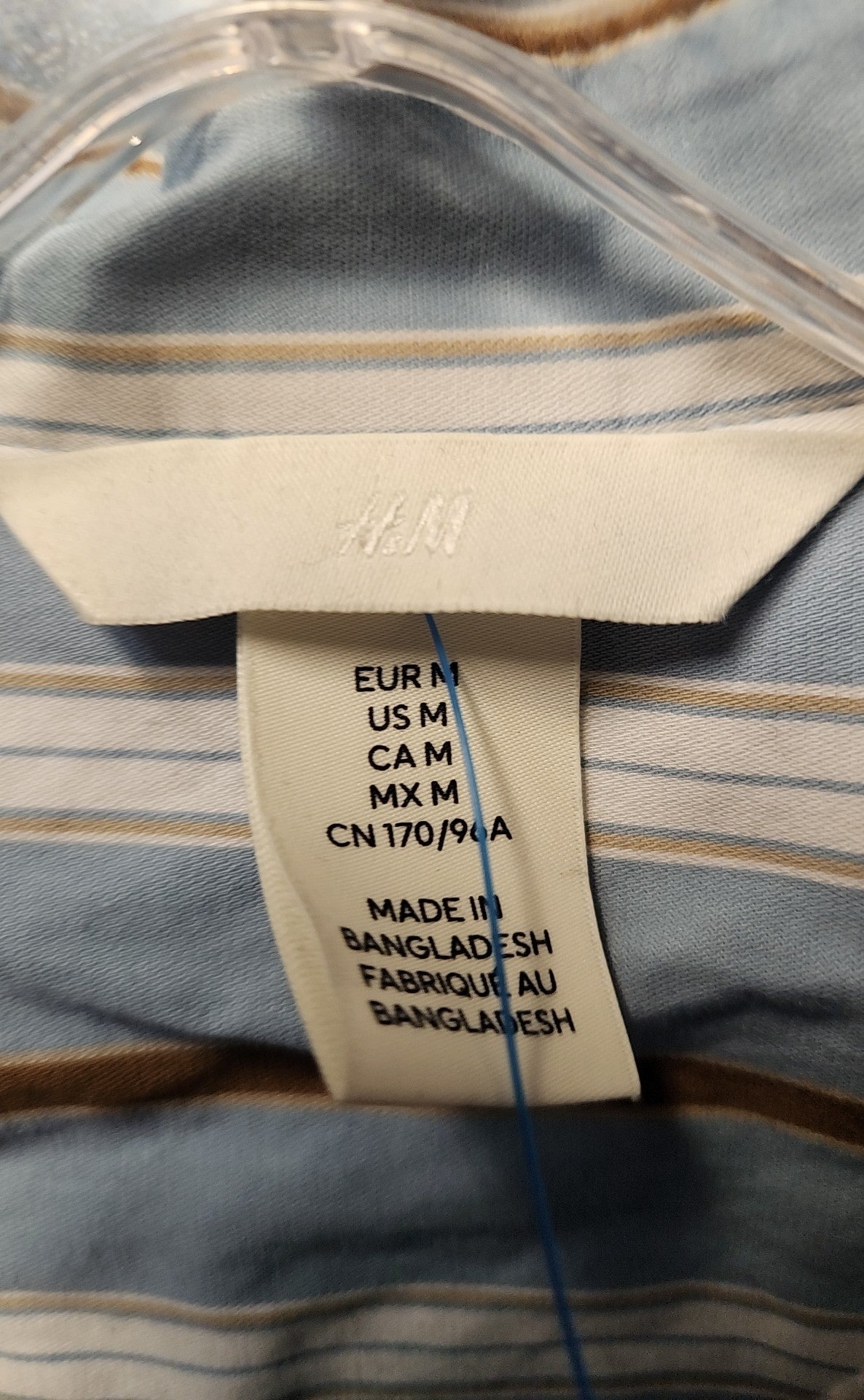 H&M Women's Size M Blue Long Sleeve Top