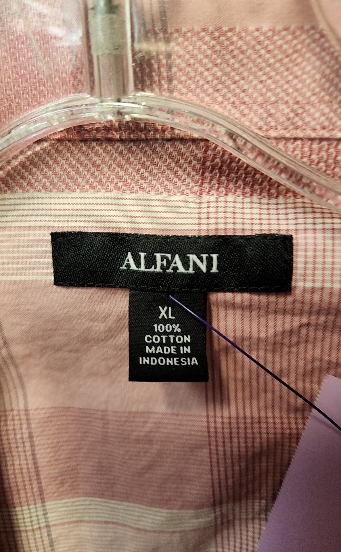 Alfani Men's Size XL Pink Shirt