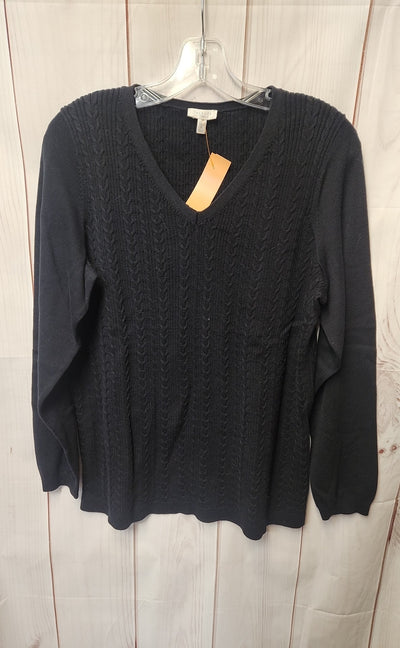 Talbots Women's Size 1X Black Sweater