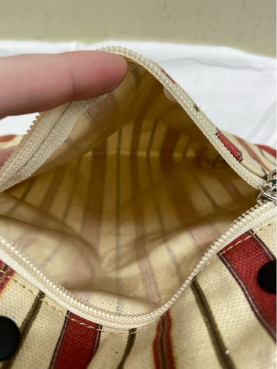 Red & White Stripe Pouch