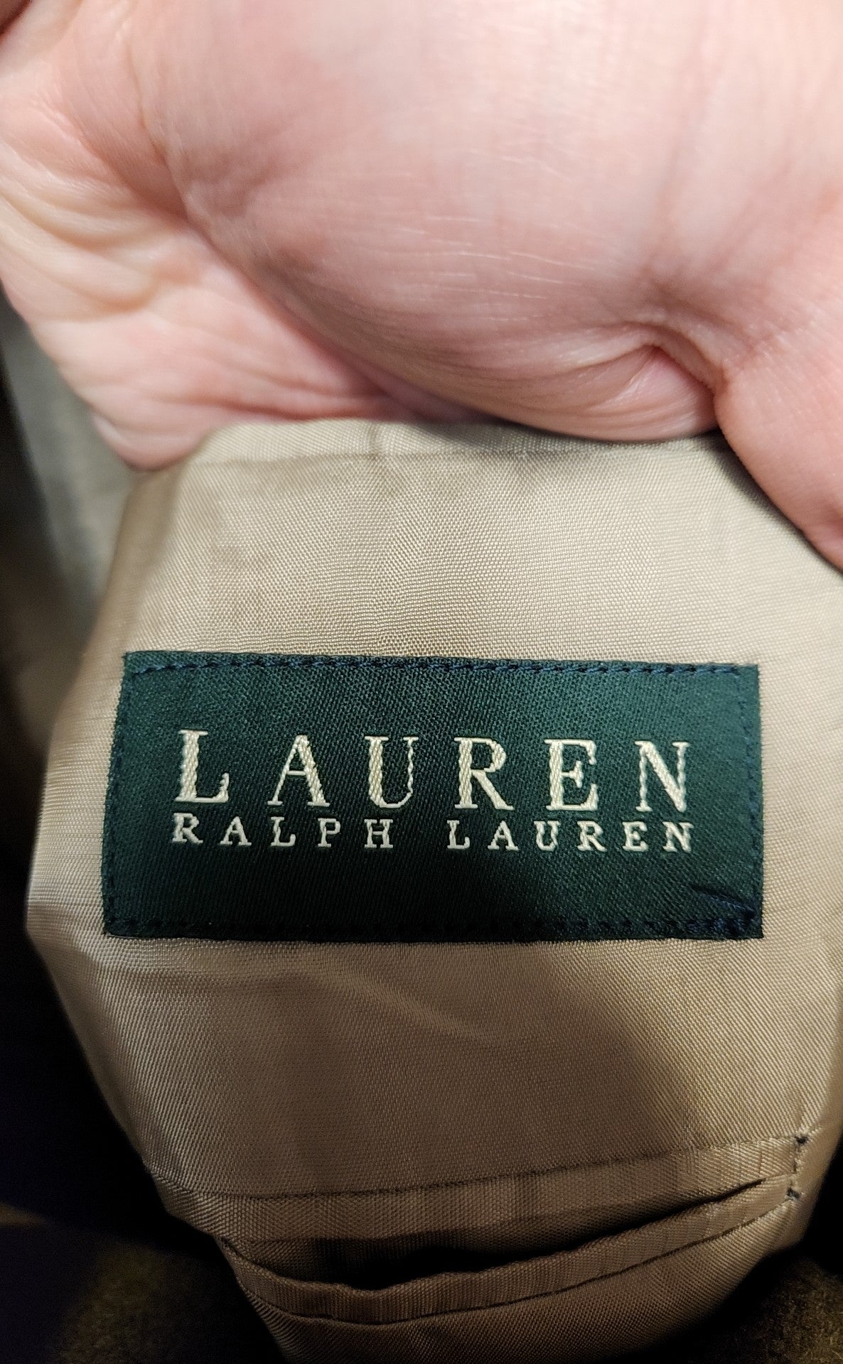 Lauren by Ralph Lauren Men's Size 46 Green Sport Coat Camel Hair