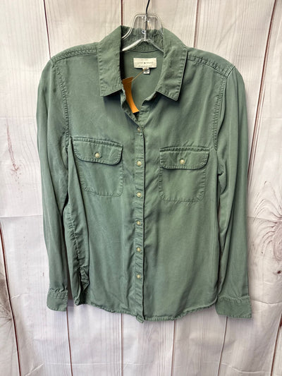 Lucky Brand Women's Size S Green Long Sleeve Top