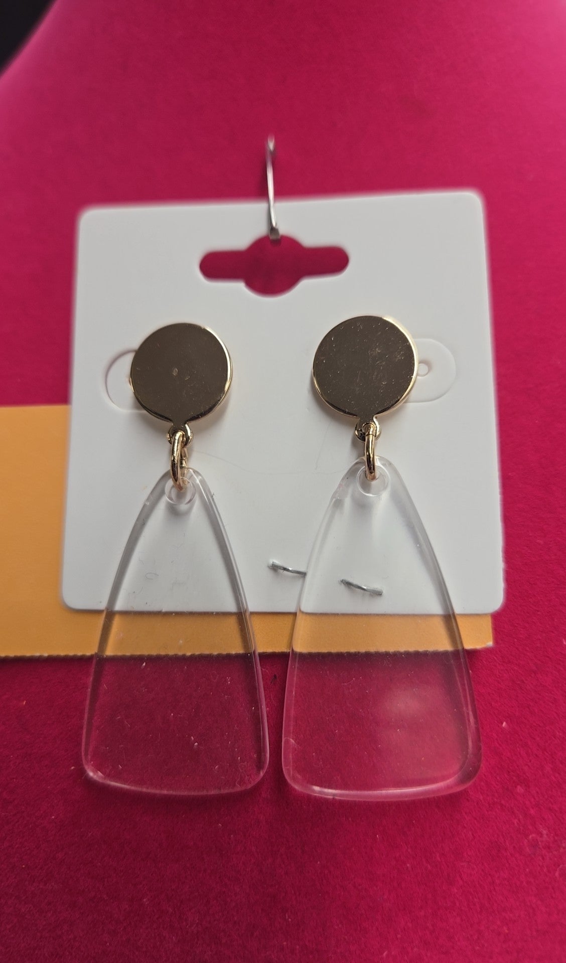 Gold & Clear Earrings