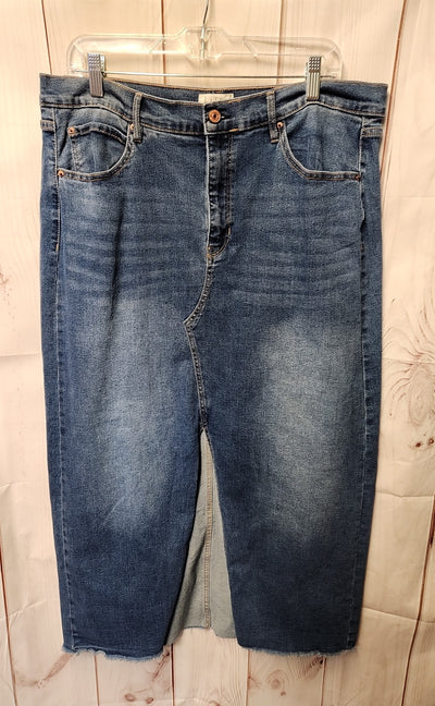 Nicole Miller Women's Size 12 Blue Skirt